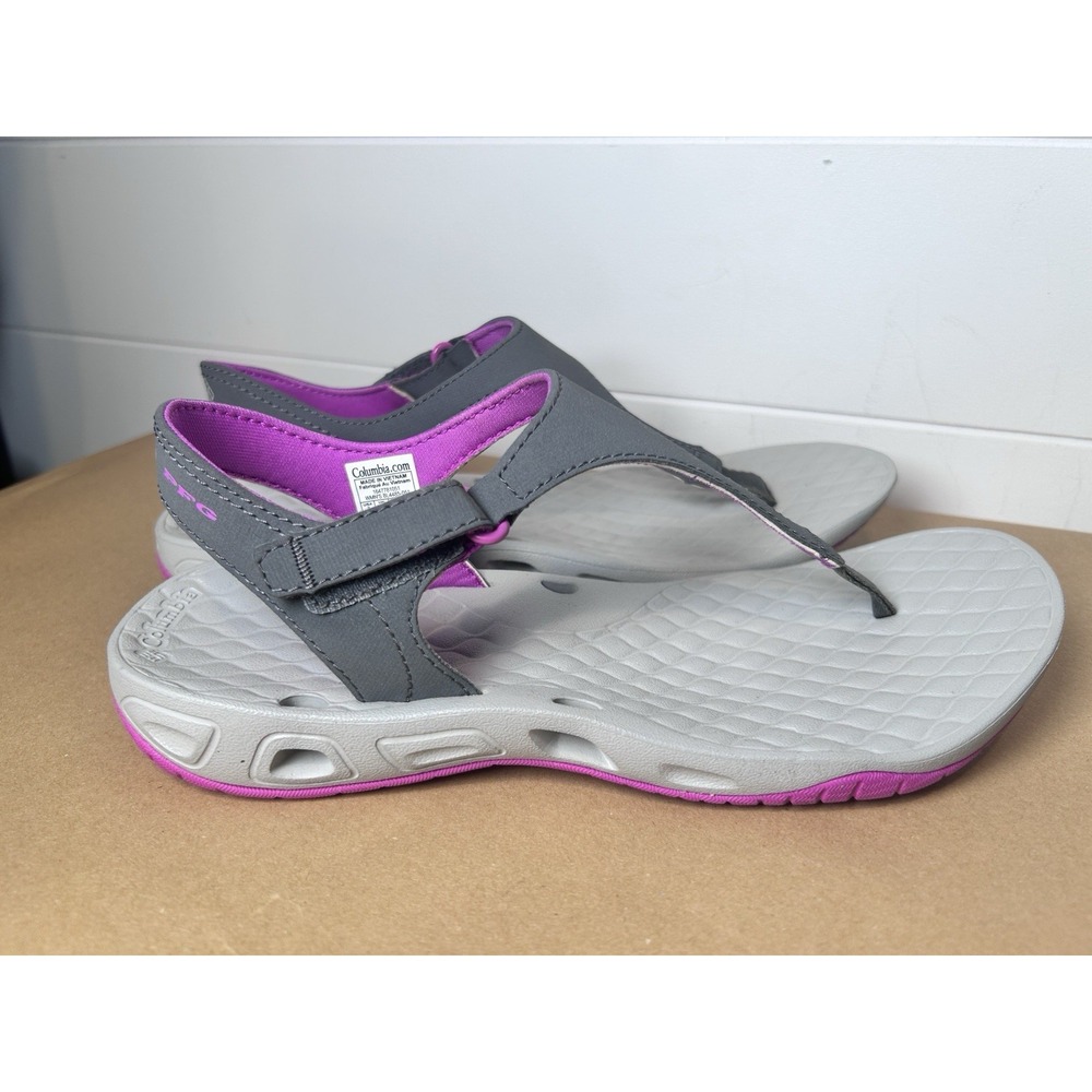 Columbia Sunbreeze Vent Flip T PFG BL4485-051 Gray/Purple Size 7 New-‎ No Box